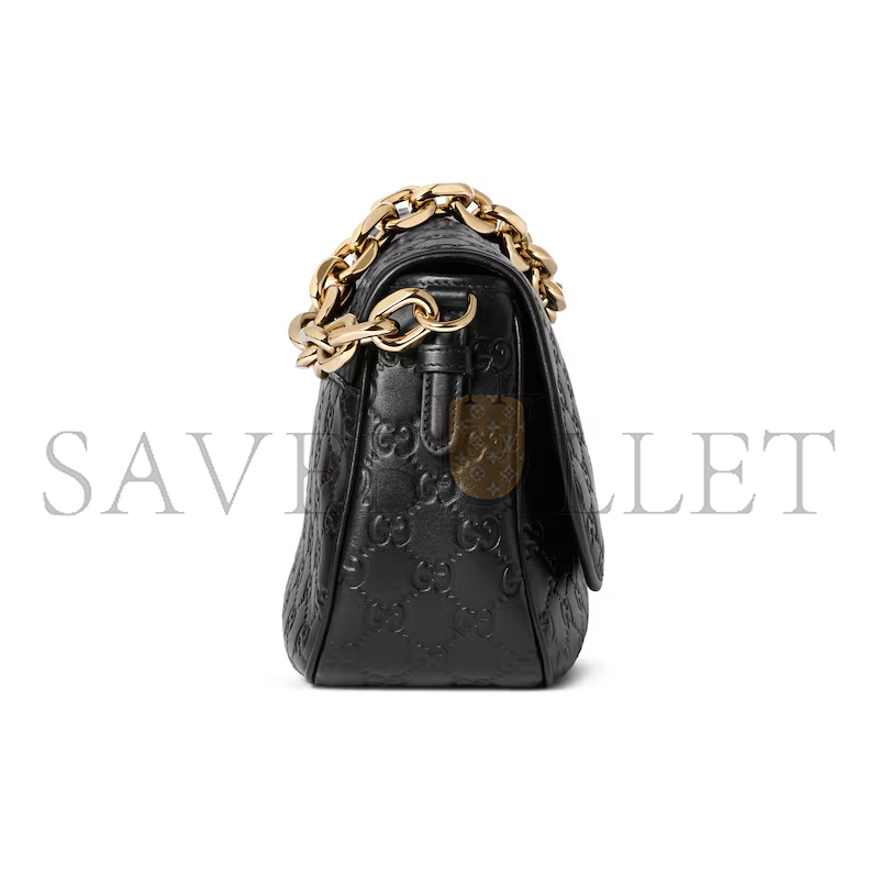 G*u*i gg emblem medium shoulder bag 848882 (28*17*9cm)